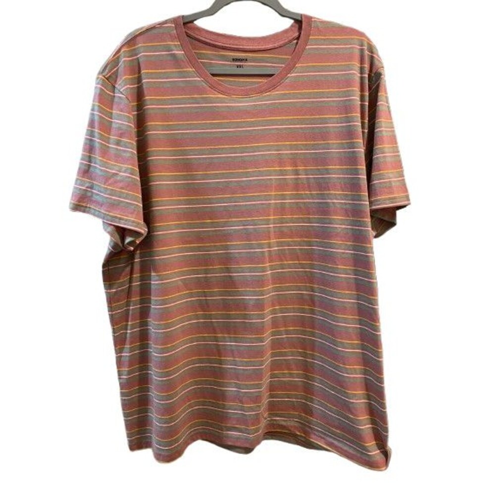 Men's XXL Striped T-shirt Sonoma Short Sleeve Crewneck Tag free Pull-over